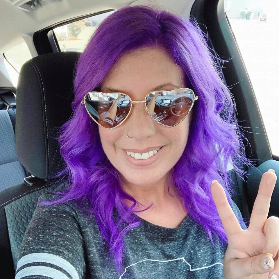 meet the girl behind the purple hair
