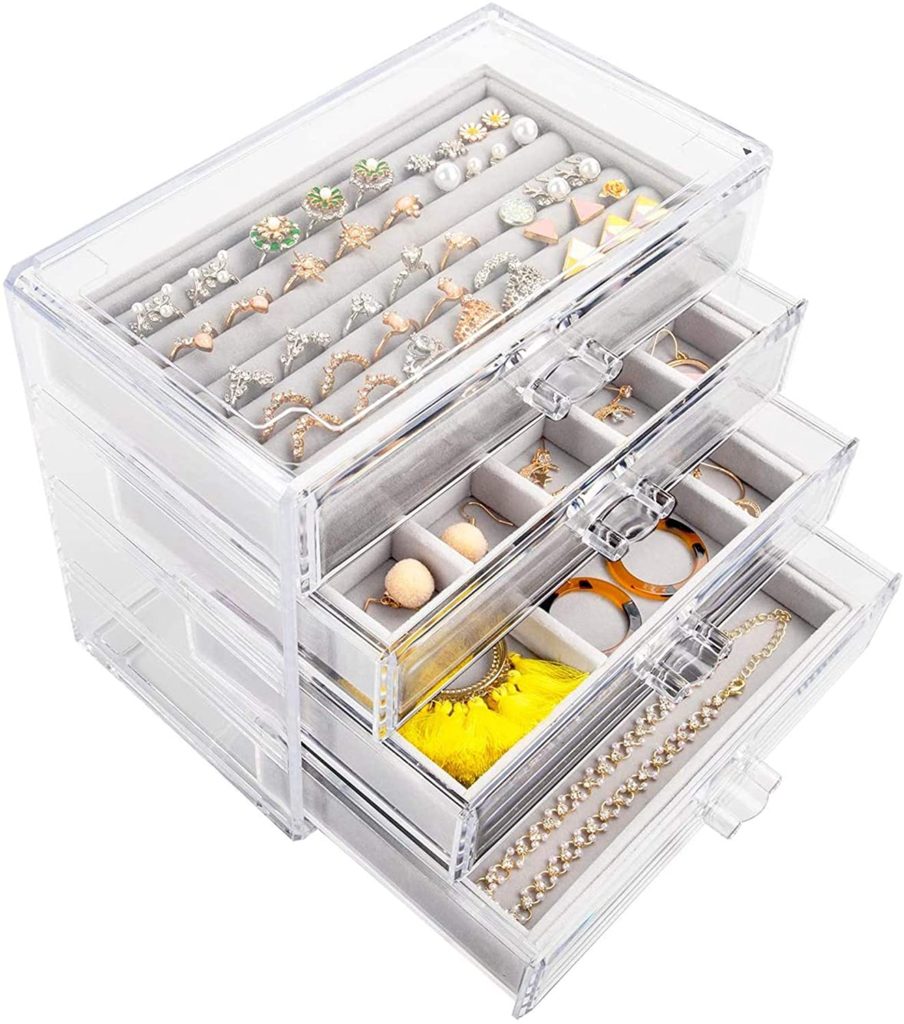 15 Best Beautiful Organizational Items For Your Home - acrylic jewelry box