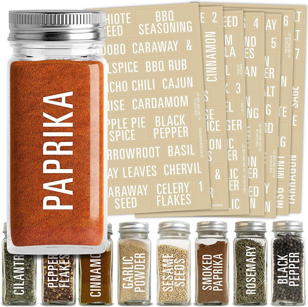 The Best Organizational Label Options - Spice Jar Labels