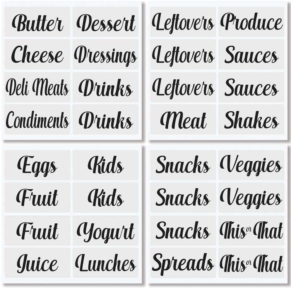 The Best Organizational Label Options - Clear Script Labels