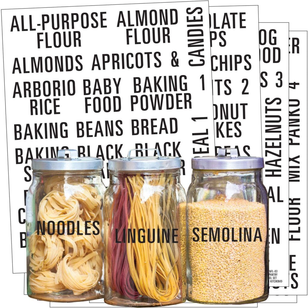 The Best Organizational Label Options - Clear All Caps Labels