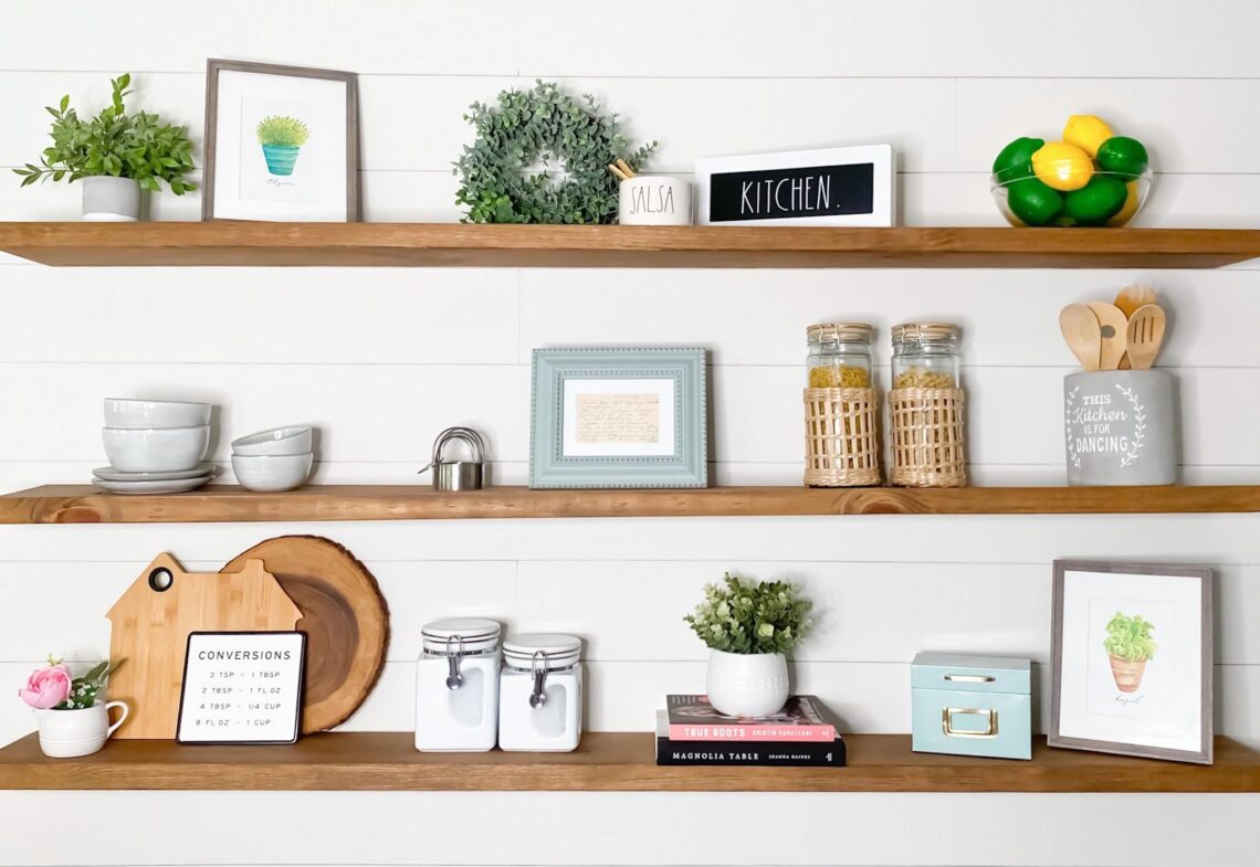 How to Decorate Open Shelving in a Kitchen »